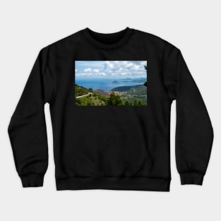 Scenic view around the area of Marciana, Elba Crewneck Sweatshirt